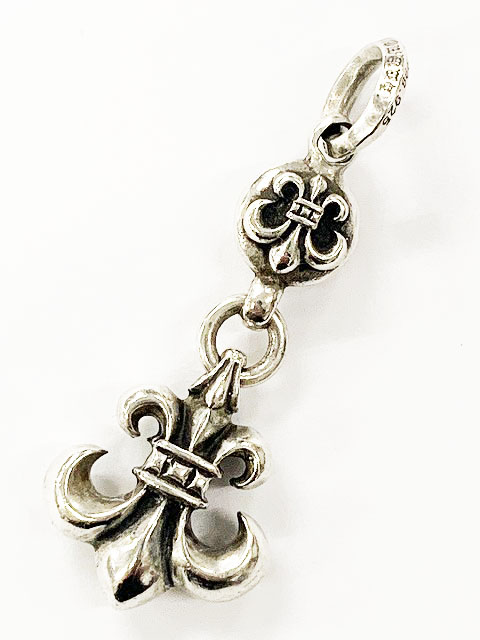 クロムハーツ CHROME HEARTS 1BALL BS FLEUR 1ボール BSフレア チャーム シルバー ネックレス トップ