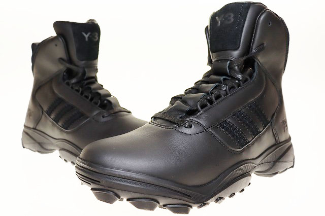 ワイスリー Y-3 2023 GSG9 TRIPLE BLACK 27.5cm IF7805 ハイカット スニーカー レザー トリプル ブラック