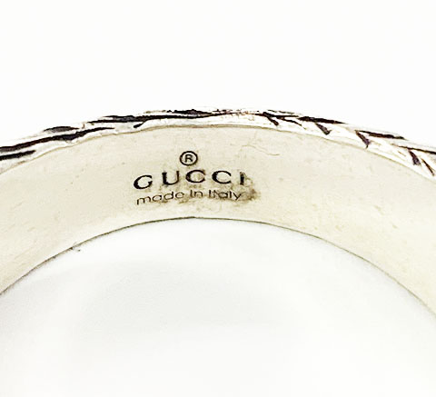 グッチ GUCCI インターロッキング G リング シルバー 18号