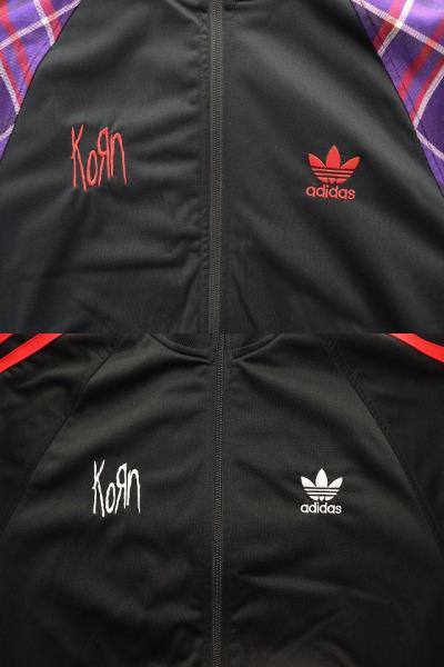 アディダス adidas × KORN TRACK TOP BLACK L JG1341 コーン トラック トップ ブラック リバーシブル ジャージ