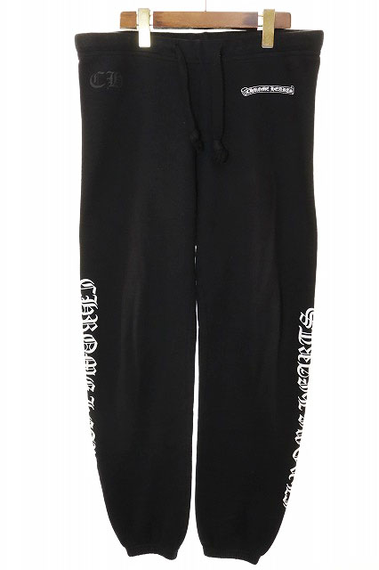 クロムハーツ CHROME HEARTS SWEAT PANTS BLACK Mサイズ スウェット パンツ