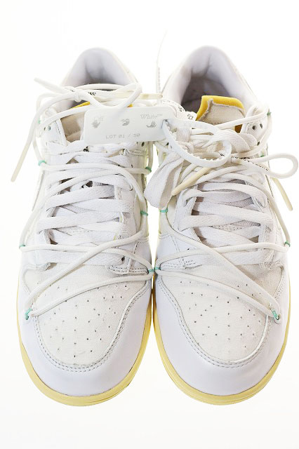 ナイキ NIKE × OFF-WHITE DUNK LOW 1 OF 50 WHITE 1 27.5cm DM1602-127