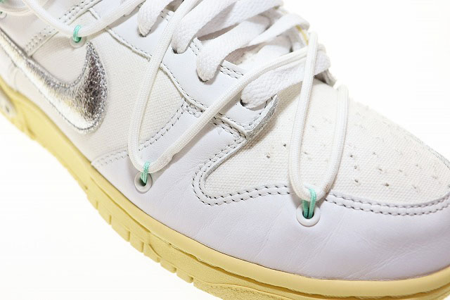 ナイキ NIKE × OFF-WHITE DUNK LOW 1 OF 50 WHITE 1 27.5cm DM1602-127