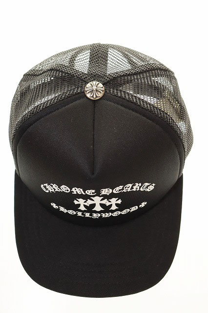 クロムハーツ CHROME HEARTS KING TACO TRUCKER CAP BLACK ONE SIZE キングタコ トラッカー キャップ メッシュ ブラック セメタリー クロス