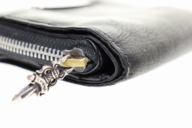 クロムハーツ CHROME HEARTS SQ ZIP BILL スクエアジップビル レザー ウォレット