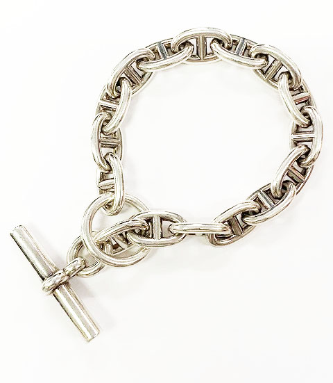エルメス HERMES Chaine dancre Bracelet MM 16コマ シェーヌダンクル ブレスレット シルバー