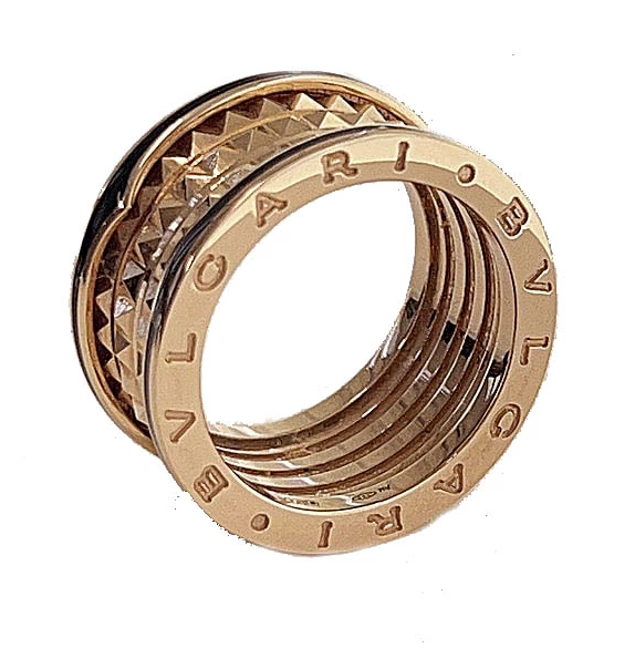 ブルガリ BVLGARI B.zero1 PG ビーゼロワン ロック 4バンド リング