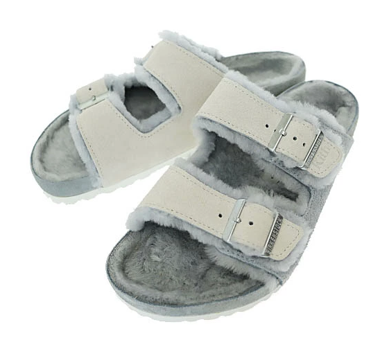 キスニューヨークシティ KITH NYC ×BIRKENSTOCK ビルケンシュトック Arizona Shearling Pearl Blue Marshmallow