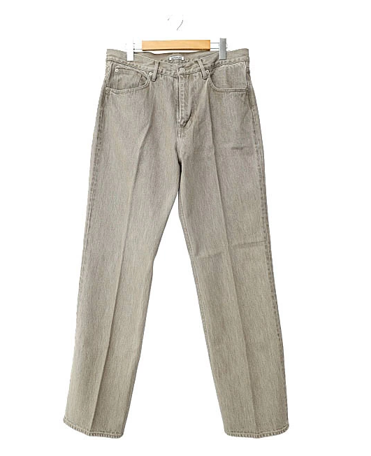 オーラリー AURALEE 22SS HARD TWIST FADED BROWN DENIM A22SP01MD