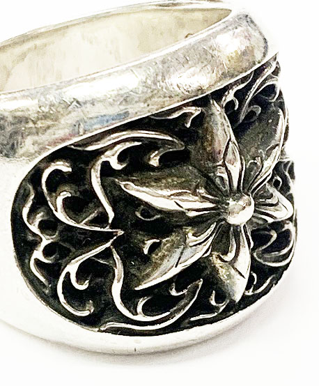 クロムハーツ CHROME HEARTS CLSSC OVAL STAR 24号 クラシック オーバル スター リング シルバー 指輪