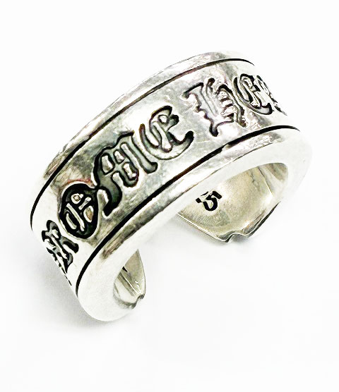クロムハーツ CHROME HEARTS LG SCROLL LABEL 15号 ラージ スクロール ラベル リング