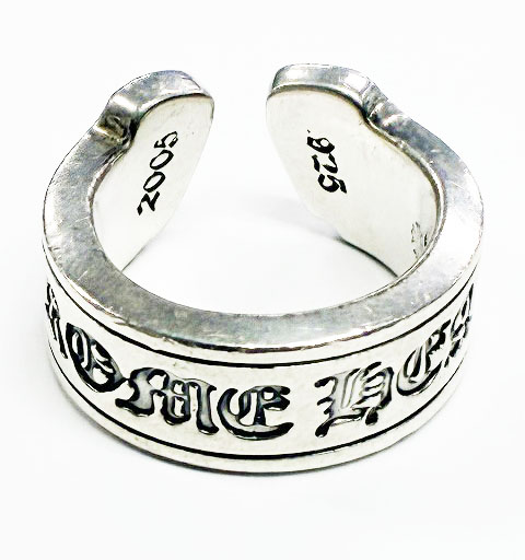 クロムハーツ CHROME HEARTS LG SCROLL LABEL 15号 ラージ スクロール ラベル リング