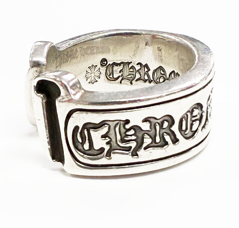 クロムハーツ CHROME HEARTS LG SCROLL LABEL 15号 ラージ スクロール ラベル リング