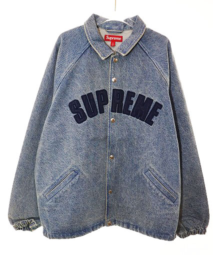 シュプリーム SUPREME 25SS ARC DENIM COACHES JACKET WASHED INDIGO XL
