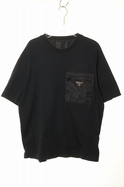 プラダ PRADA RE-NYLON ジャージー Tシャツ Lサイズ UJN661