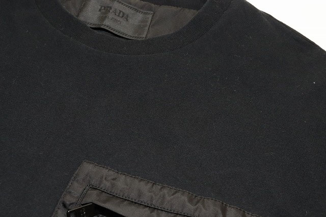 プラダ PRADA RE-NYLON ジャージー Tシャツ Lサイズ UJN661