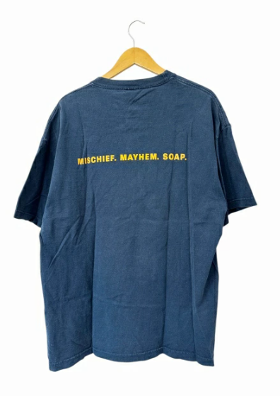 ヴィンテージ VINTAGE 00s 2005 FIGHT CLUB MISCHIEF.MAYHEM.SOAP MOVIE PROMO NAVY GINAT