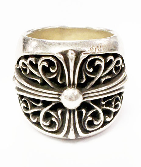クロムハーツ CHROME HEARTS CLASSIC OVAL 22号 クラシック オーバル クロス リング シルバー 指輪