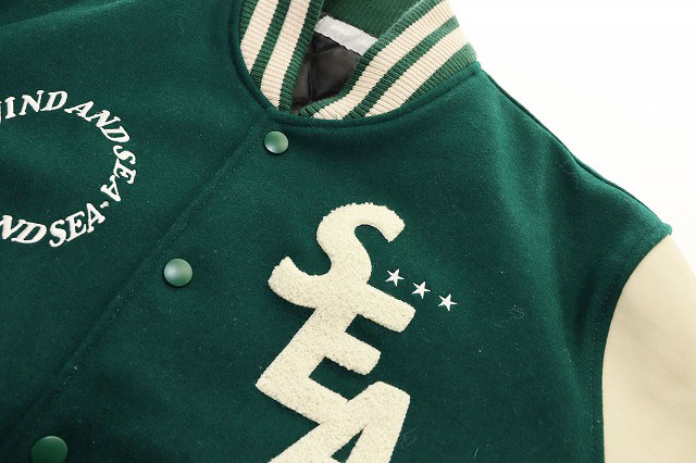 ウィンダンシー WIND AND SEA BEYOUTH VARSITY JACKET GREEN L