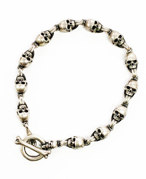 ジャスティンデイビス Justin Davis スカル ブレスレット シルバー 925
