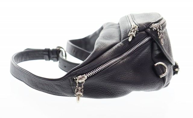 クロムハーツ CHROME HEARTS SNAT PACK #1 BLACK スナットパック ショルダー ウエスト バッグ ブラック インボイス原本付き