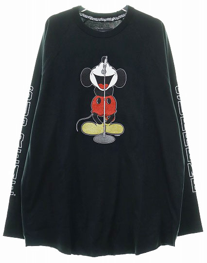 シュプリーム SUPREME × NUMBER (N)INE × MICKEY MOUSE RAGLAN L/S TOP BLACK XLサイズ ナンバーナイン × ミッキーマウス ラグラン ロング スリーブ ロンT ブラック 黒
