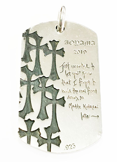 クロムハーツ CHROME HEARTS D TAG LRG LTD ラージ ドッグタグ シルバー ネックレス