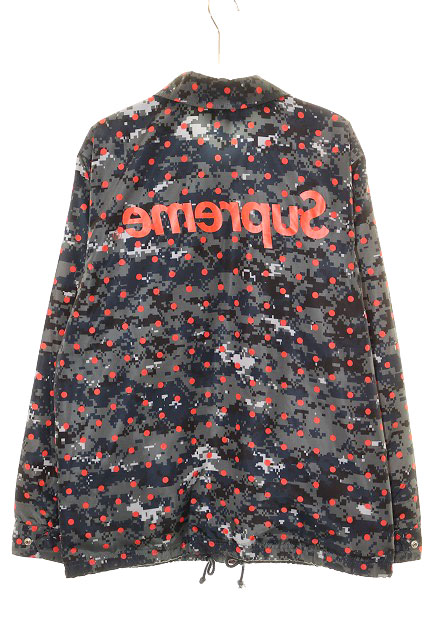 シュプリーム SUPREME × COMME des GARCONS SHIRT 13SS DIGI CAMO COACH JACKET Sサイズ