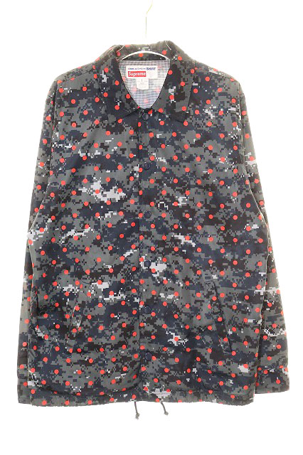 シュプリーム SUPREME × COMME des GARCONS SHIRT 13SS DIGI CAMO COACH JACKET Sサイズ