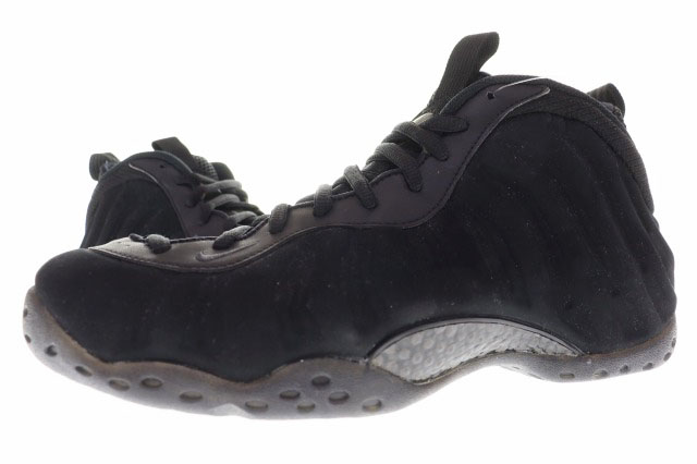 ナイキ NIKE AIR FOAMPOSITE ONE PRM BLACK 28.5cm 575420-006 SUEDE