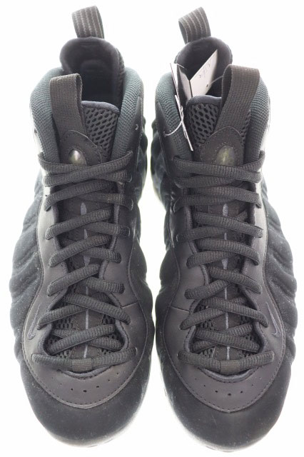 ナイキ NIKE AIR FOAMPOSITE ONE PRM BLACK 28.5cm 575420-006 SUEDE