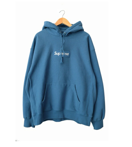 シュプリーム SUPREME 23AW Box Logo Hooded Sweatshirt Blue
