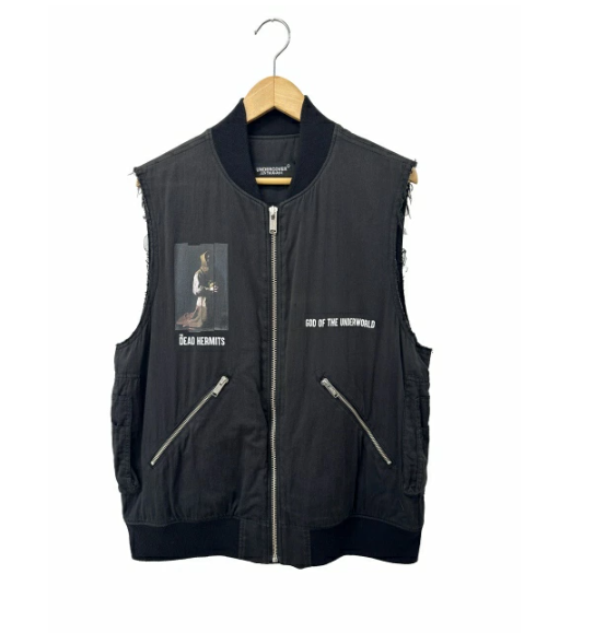 アンダーカバー UNDERCOVER 19SS MA-1 THE DEAD HERMITS VEST UCW4002-1