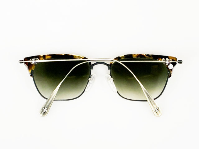 クロムハーツ CHROME HEARTS SLUNTRADICTION ハーフリム メガネ サングラス アイウェア ヒョウ柄 眼鏡