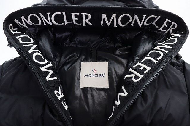 モンクレール MONCLER 19AW MONTCLA BLACK SIZE 1 モンクラ ダウン ジャケット ロゴ フーディ ブラック