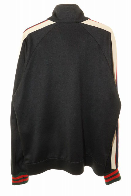 グッチ GUCCI TECHNICAL JERSEY JACKET BLACK SIZE M 474634 X5T39