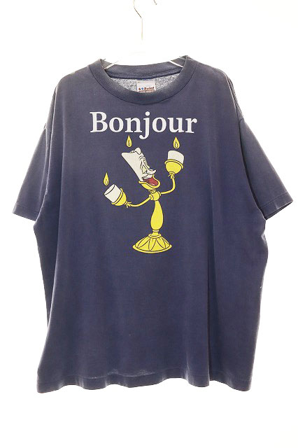 セントマイケル SAINTMICHAEL DISNEY SS TEE BONJOUR Lサイズ