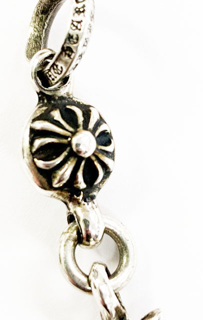 クロムハーツ CHROME HEARTS 1B TNY CH CRS 1ボール タイニー CH クロス チャーム シルバー ネックレス ペンダント トップ インボイス原本