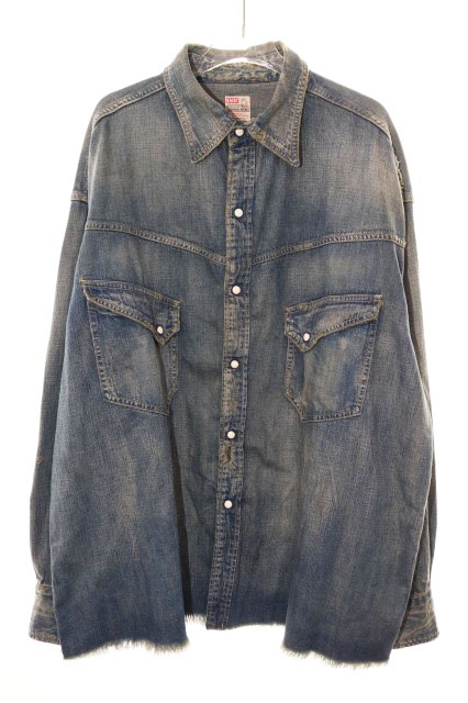 セントマイケル SAINTMICHAEL 23AW DENIM SHIRT L SM-A23-0000-015