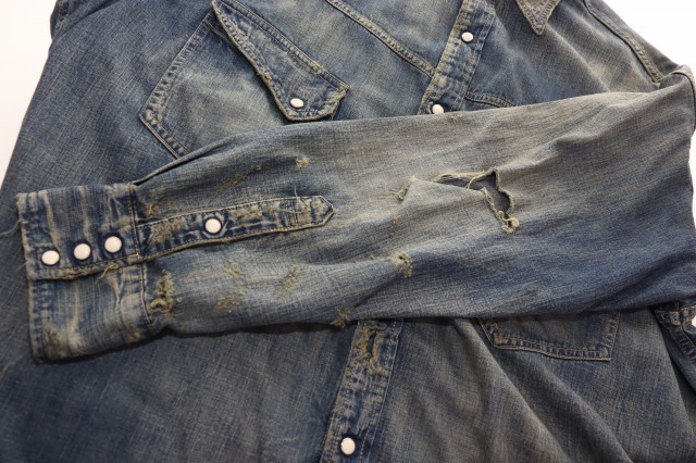 セントマイケル SAINTMICHAEL 23AW DENIM SHIRT L SM-A23-0000-015