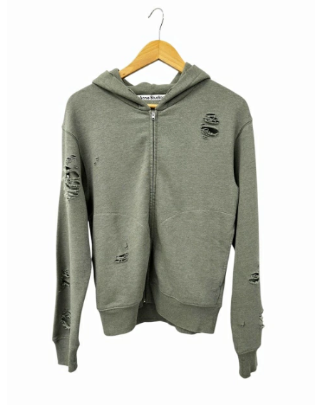 アクネ ストゥディオズ Acne Studios Distressed Zip-up Hoodie FN-UX-SWEA000060 XXS