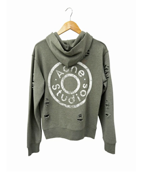 アクネ ストゥディオズ Acne Studios Distressed Zip-up Hoodie FN-UX-SWEA000060 XXS