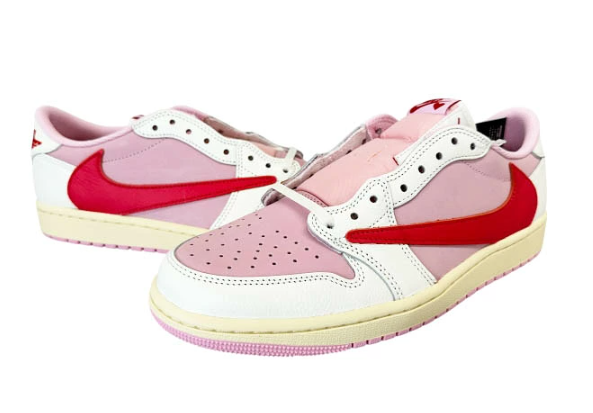 ナイキ NIKE ×Travis Scott トラヴィス スコット AIR JORDAN 1 LOW OG SP Sail Tropical Pink IQ7604-101 27.5