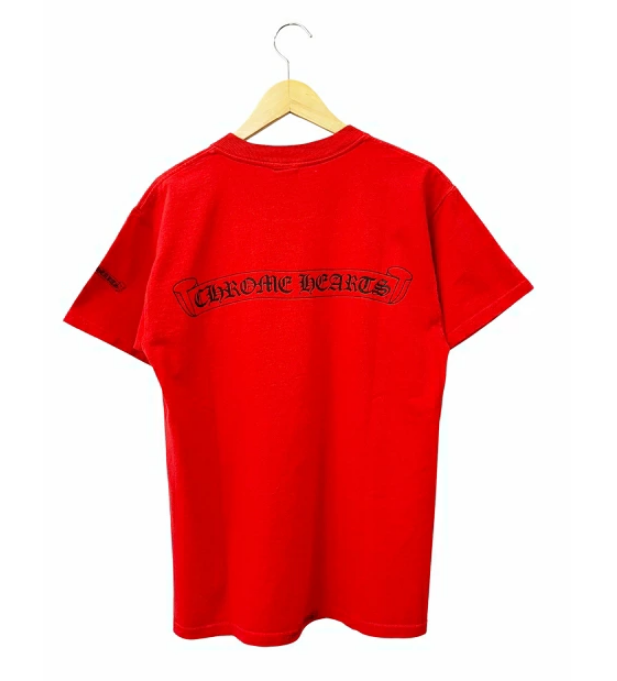 クロムハーツ CHROME HEARTS OLD NECK LOGO DAGGER S/S T-SHIRT M