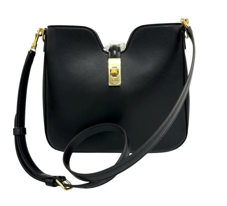 セリーヌ CELINE スモール カミーユ 16 セーズ ソフト スムース カーフスキン ショルダー バッグ 120693FX9