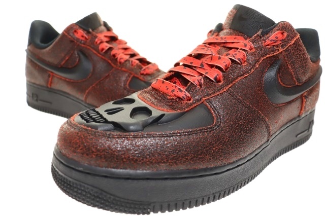 ナイキ NIKE AIR FORCE 1 RETRO HWN QS BLACK 28cm HV2016-001 エア フォース レトロ ハロウィン ブラック
