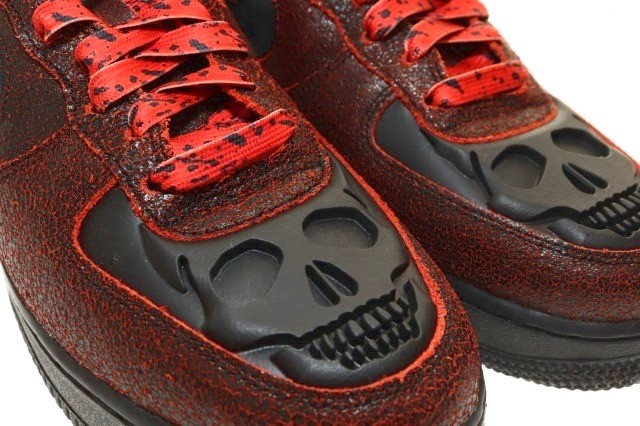 ナイキ NIKE AIR FORCE 1 RETRO HWN QS BLACK 28cm HV2016-001 エア フォース レトロ ハロウィン ブラック