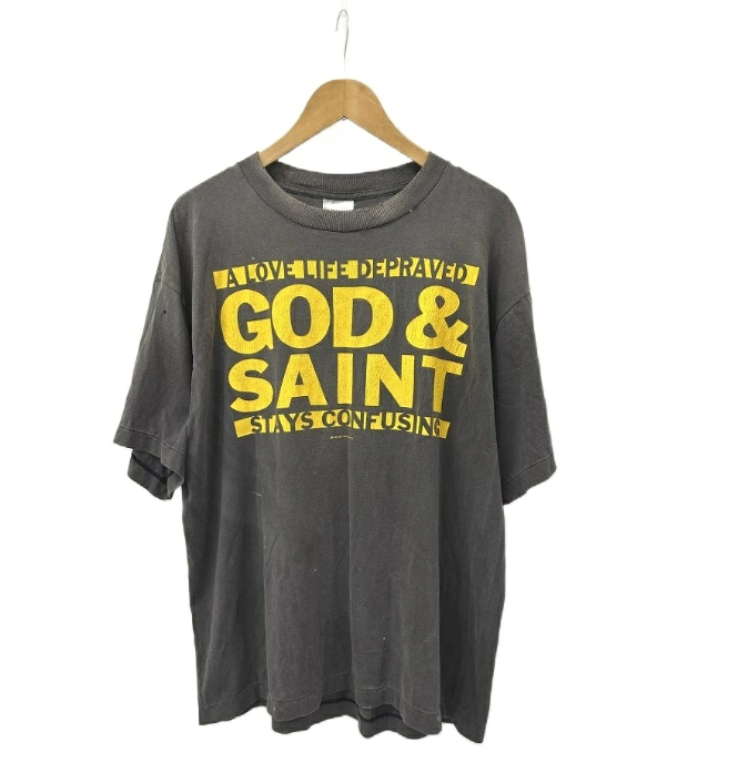 セントマイケル SAINTMICHAEL 26SS GOD SAINT SS T-SHIRT SM-MK8-0000-004 L