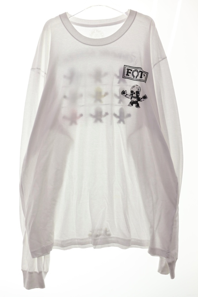 クロムハーツ CHROME HEARTS FOTI L/S TEE WHITE XXL フォティ ハリスティータ プリント ロンT 長袖 ホワイト