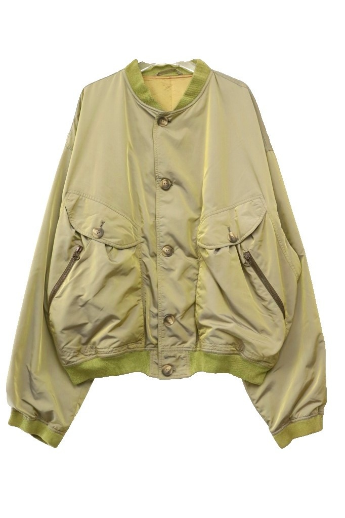 ジョルジオアルマーニ GIORGIO ARMANI 90s LE COLLEZIONI MADE IN ITALY サイズ 52 ル コレツィオーニ ボンバー ジャケット ブルゾン イタリア製